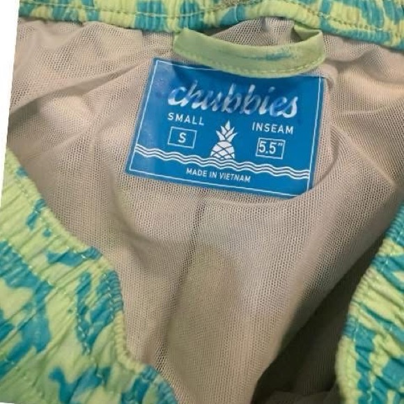 Chubbies the shakedown mens small swim trunks lined 5.5 inseam - Picture 2 of 2